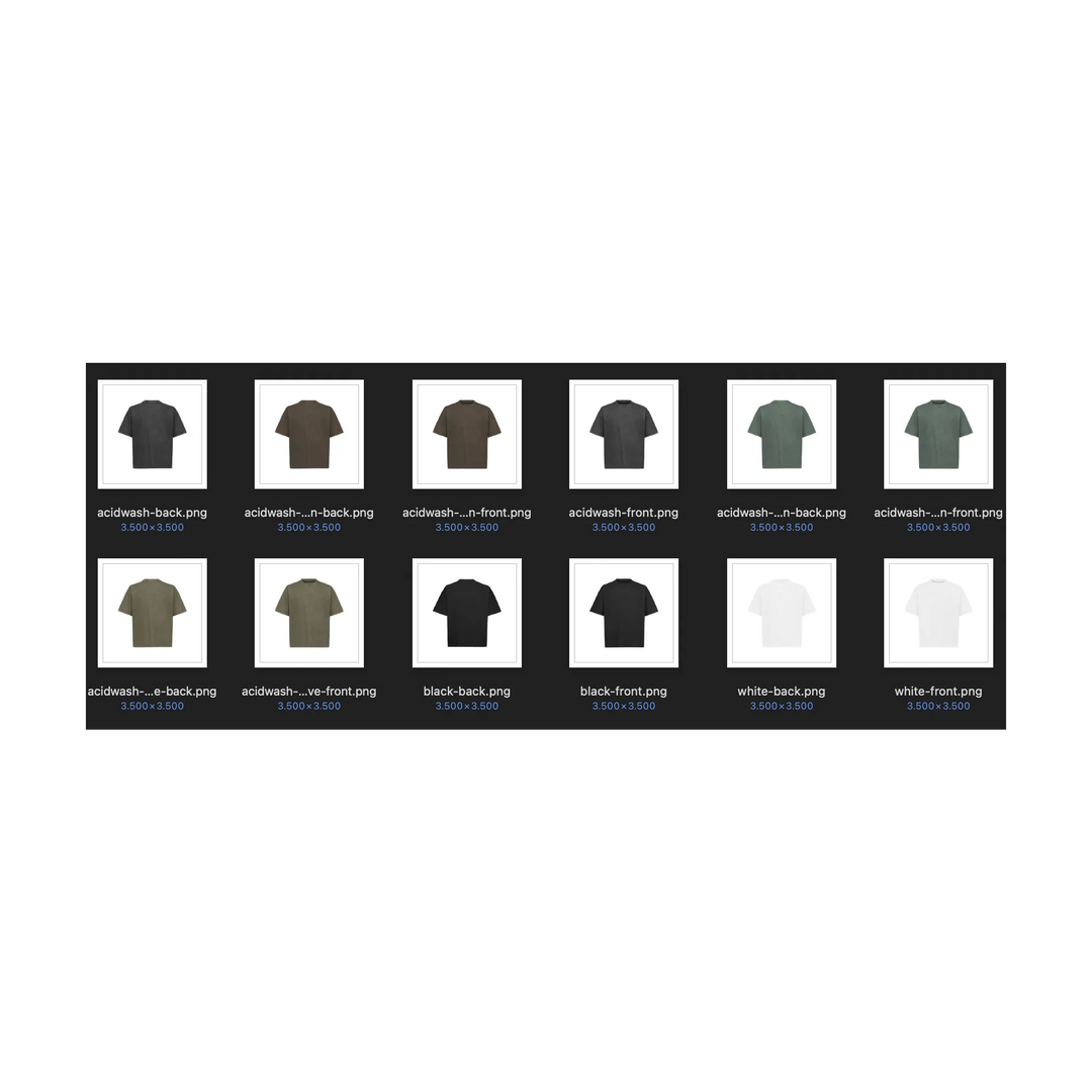 MOCKUP-001: OVERSIZED T-SHIRT PACK