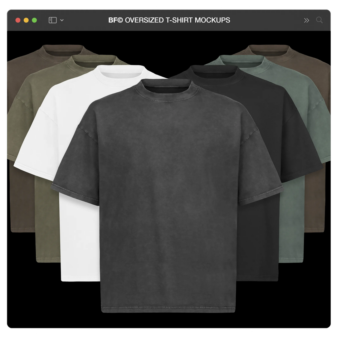 MOCKUP-001: OVERSIZED T-SHIRT PACK