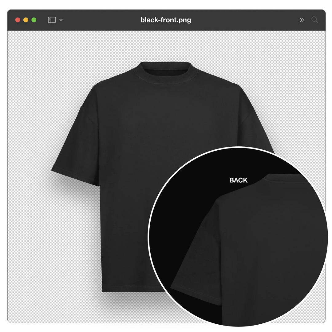 MOCKUP-001: OVERSIZED T-SHIRT PACK